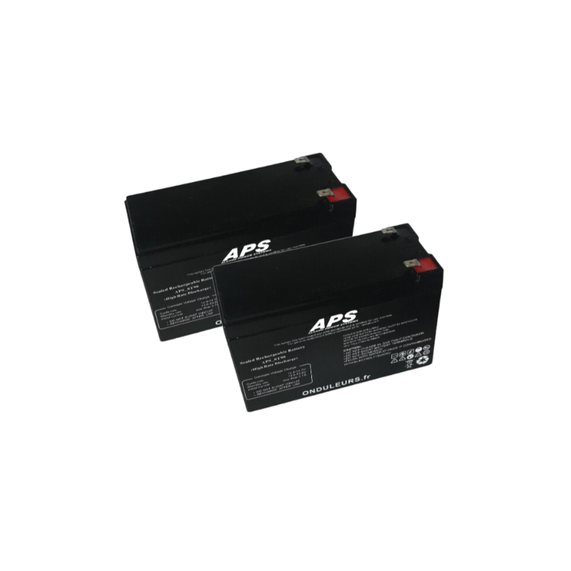 BAT5036 - Kit batteries pour onduleur APC Back-UPS 1400 VA BX1400UI (RBC5)