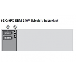 9SXEBM240 - Extension batterie Eaton 9SX EBM 240V pour onduleurs 9SX 8 et 11 kVA