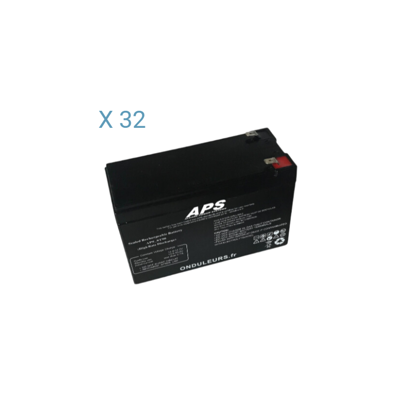BATAPS25 - Kit batteries pour onduleur APS Memopower 6 kVA Triphasé avec autonomie de 19 min APSRT06K31-19