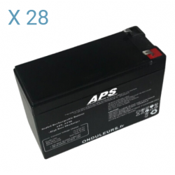 BATAPS12 - Kit batteries pour onduleur APS Memopower 2 kVA avec autonomie de 64 min APSRT02K-64