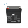 BAT2025 - Kit batteries pour onduleur LIEBERT GXT4 5000 VA - Référence GXT4-5000RT230E