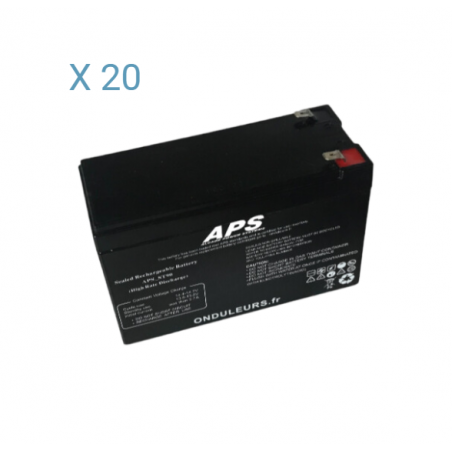 BATS232 - Kit batteries pour onduleur SELFPROTEC Omega 6000 TR