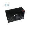 BATS232 - Kit batteries pour onduleur SELFPROTEC Omega 6000 TR